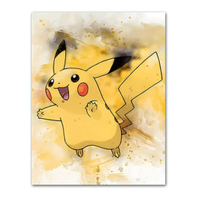 Pikachu Aquarelle : L'Éclat Électrique Peinture par Numéro Pokémon