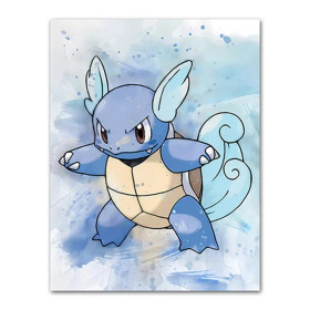 Carabaffe Aquarelle : L'Esprit des Flots Peinture par Numéro Pokémon