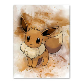 Évoli Aquarelle : Douceur et Éclat Peinture par Numéro Pokémon