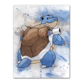 Tortank Aquarelle : La Force des Océans Peinture par Numéro Pokémon