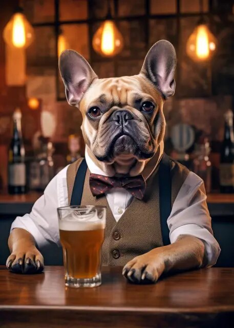 Résultat final du tableau Chien Rosie.