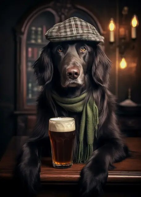 Résultat final du tableau Chien Toby.