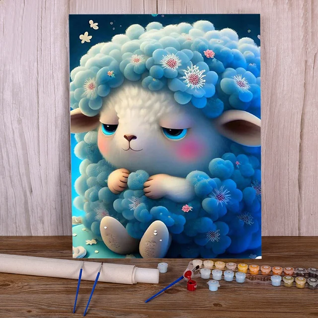 Peinture par Numéro - Nubécule le Petit Nuage Câlin