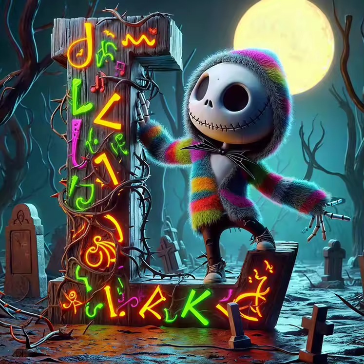 Kit Peinture par Numéro Halloween : Jack Fluo Festif