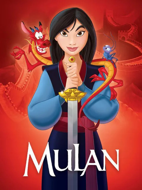 Résultat final du tableau Mulan, Mushu et Cri-Kee.