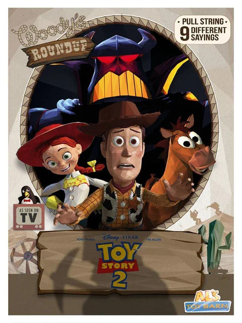 Résultat final du tableau Toy Story 2 : Affiche Vintage du Far West