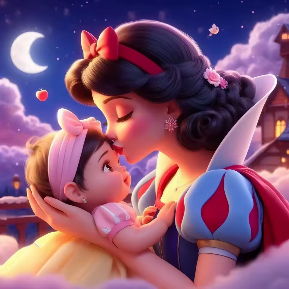 Résultat final du tableau Blanche-Neige : Douce Nuit Étoilée
