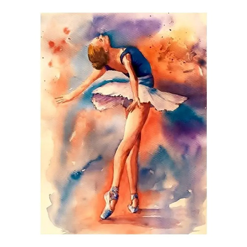 Résultat final du tableau Ballerine : Révérence Colorée