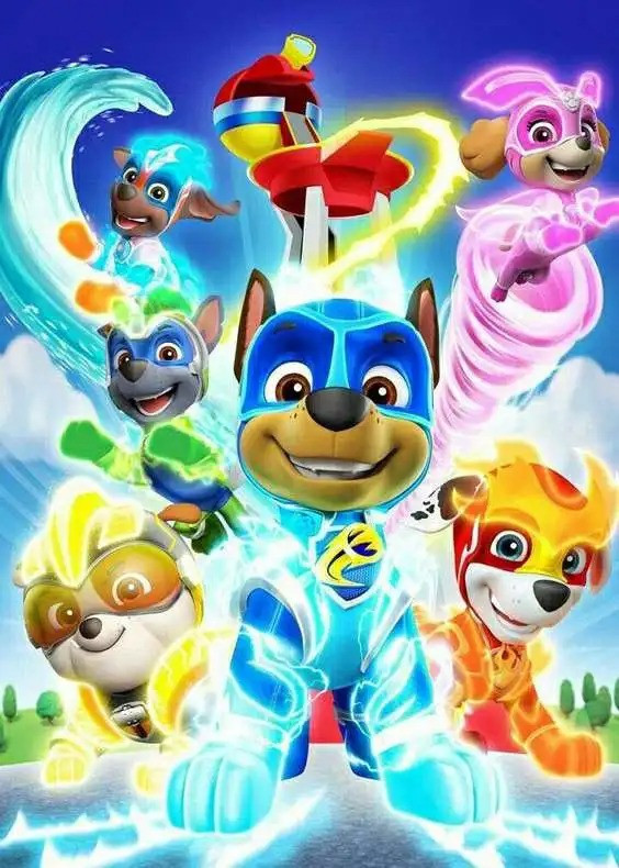 Résultat final du tableau Pat' Patrouille : La Puissance des Super-Chiots.