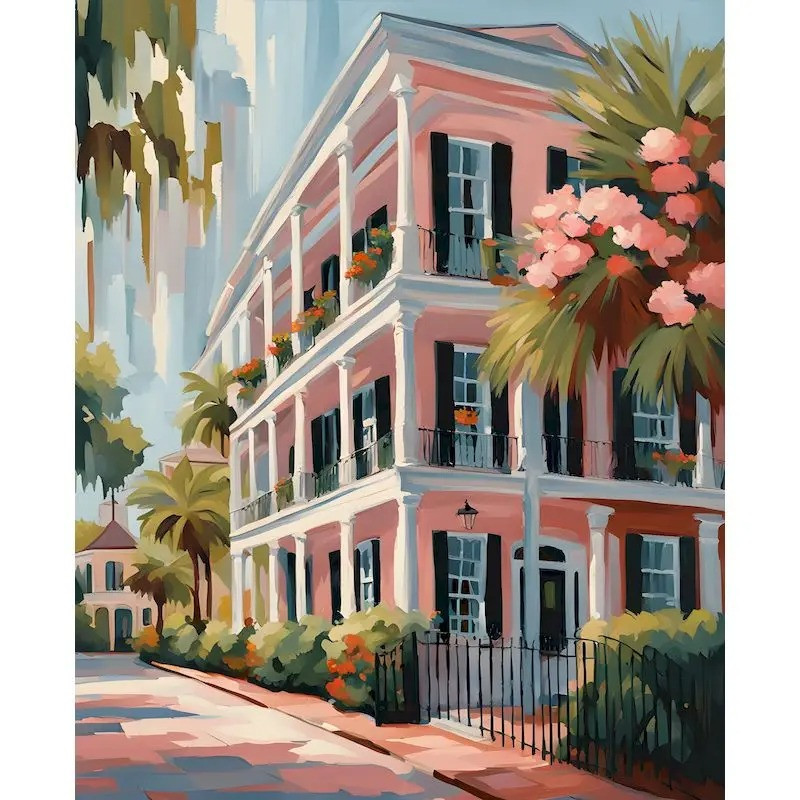 Résultat final du tableau Maison Coloniale : Charme Tropical