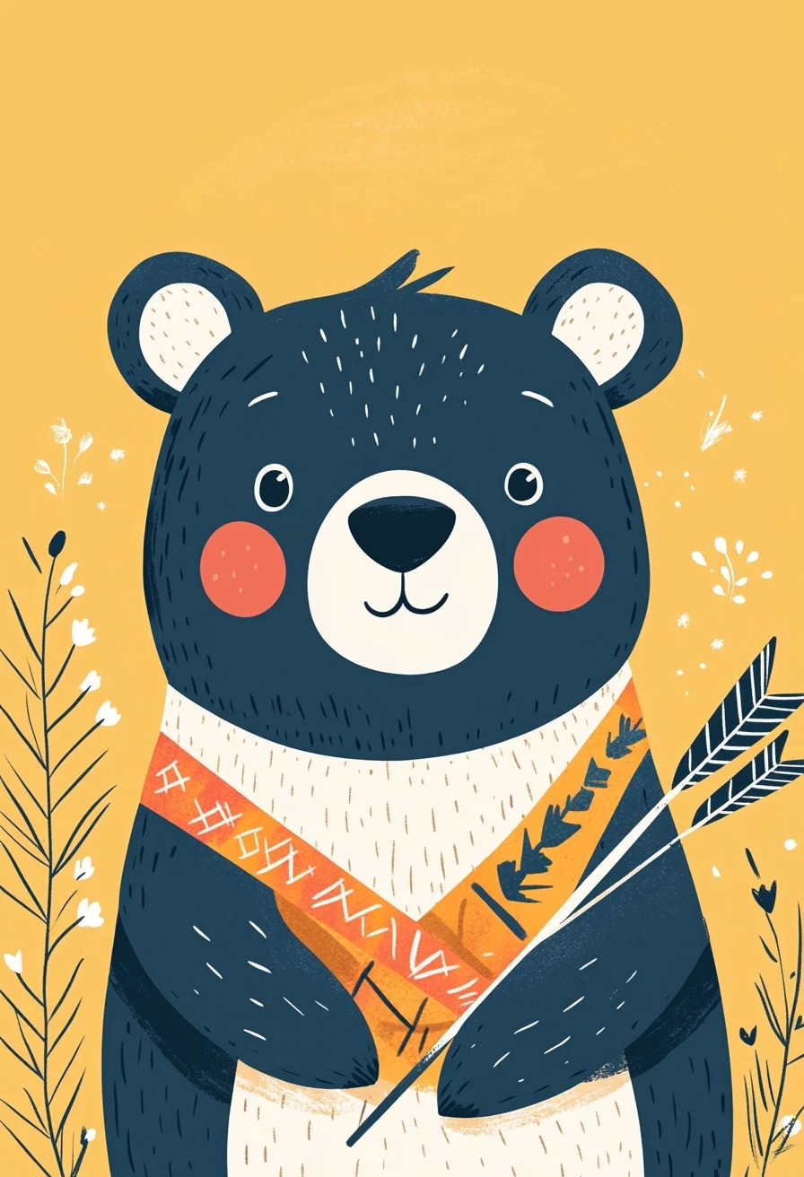 Résultat mini peinture par numéro ours archer