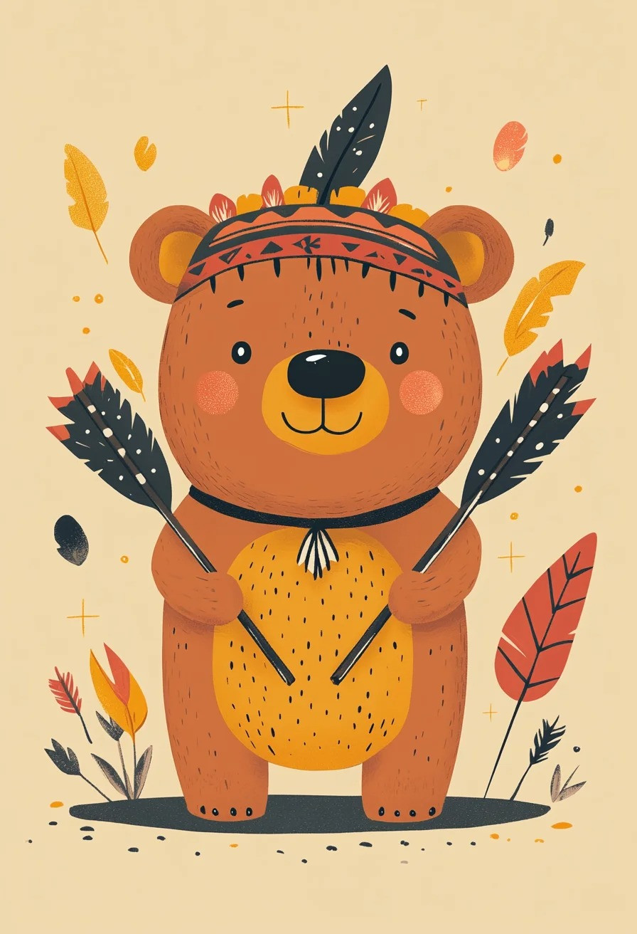 Résultat attendu pour la mini peinture ours tribal aventurier
