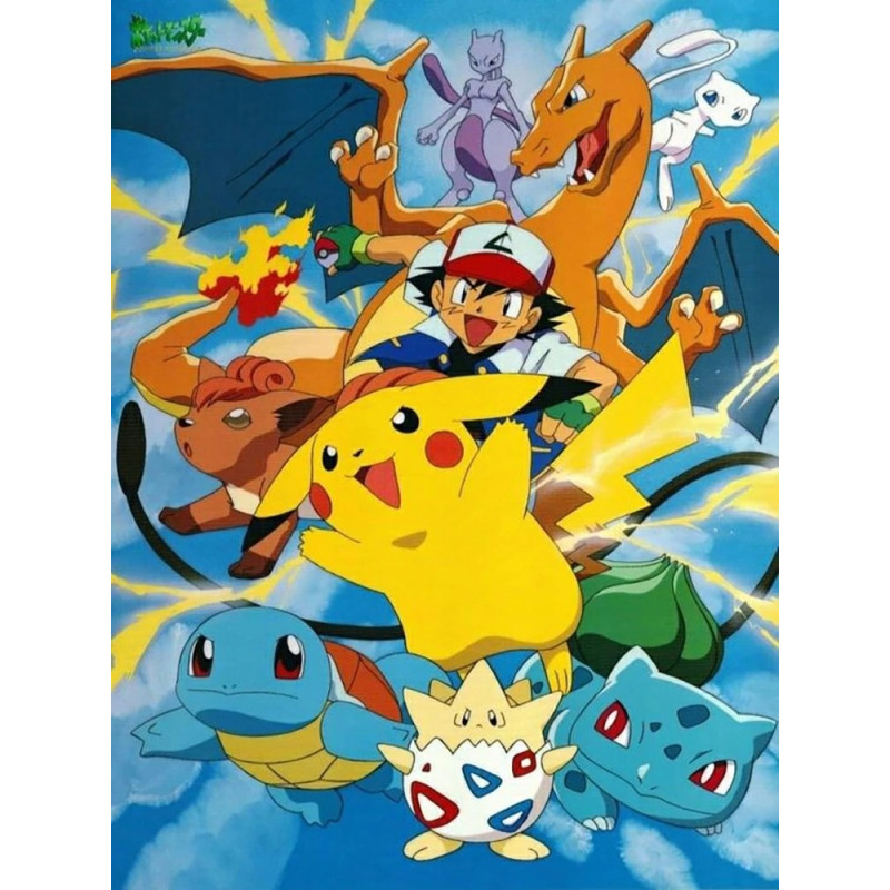 Resultat final du tableau Sacha, Pikachu et ses Pokémon de Légende