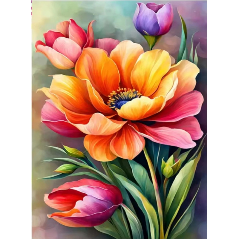 Resultat final du tableau Bouquet Champêtre de Fleurs des Champs