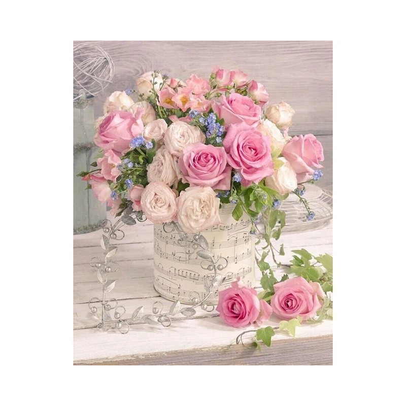 Resultat final du tableau Brise de Roses Sauvages