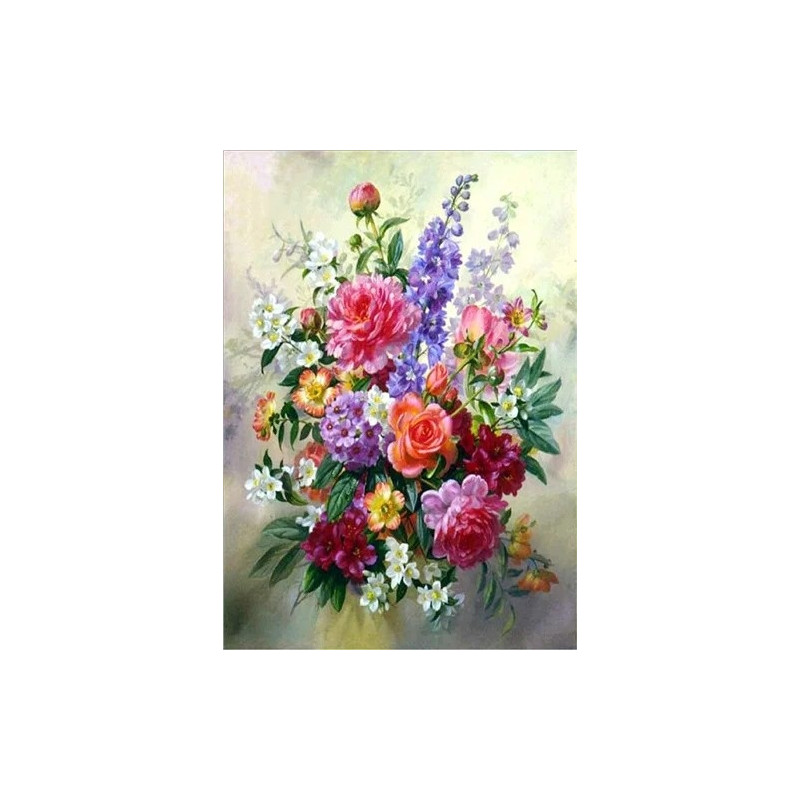 Resultat final du tableau Poésie de Pivoines d'Été
