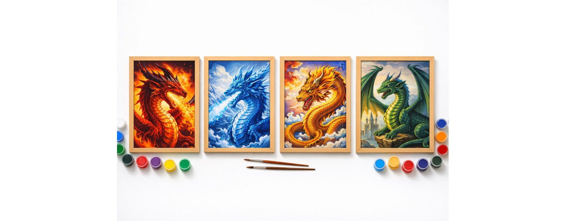 Peinture par Numéro Dragon : Guide pour Peindre les Créatures Légendaires