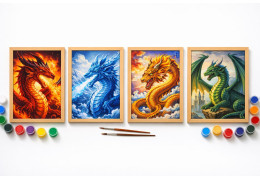 Peinture par Numéro Dragon : Guide pour Peindre les Créatures Légendaires